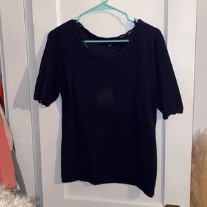 Navy blue basic sweater. Size medium. Perfect for the office.